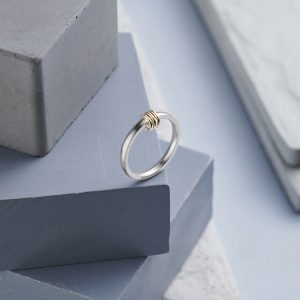 Silver & Gold Link Ring